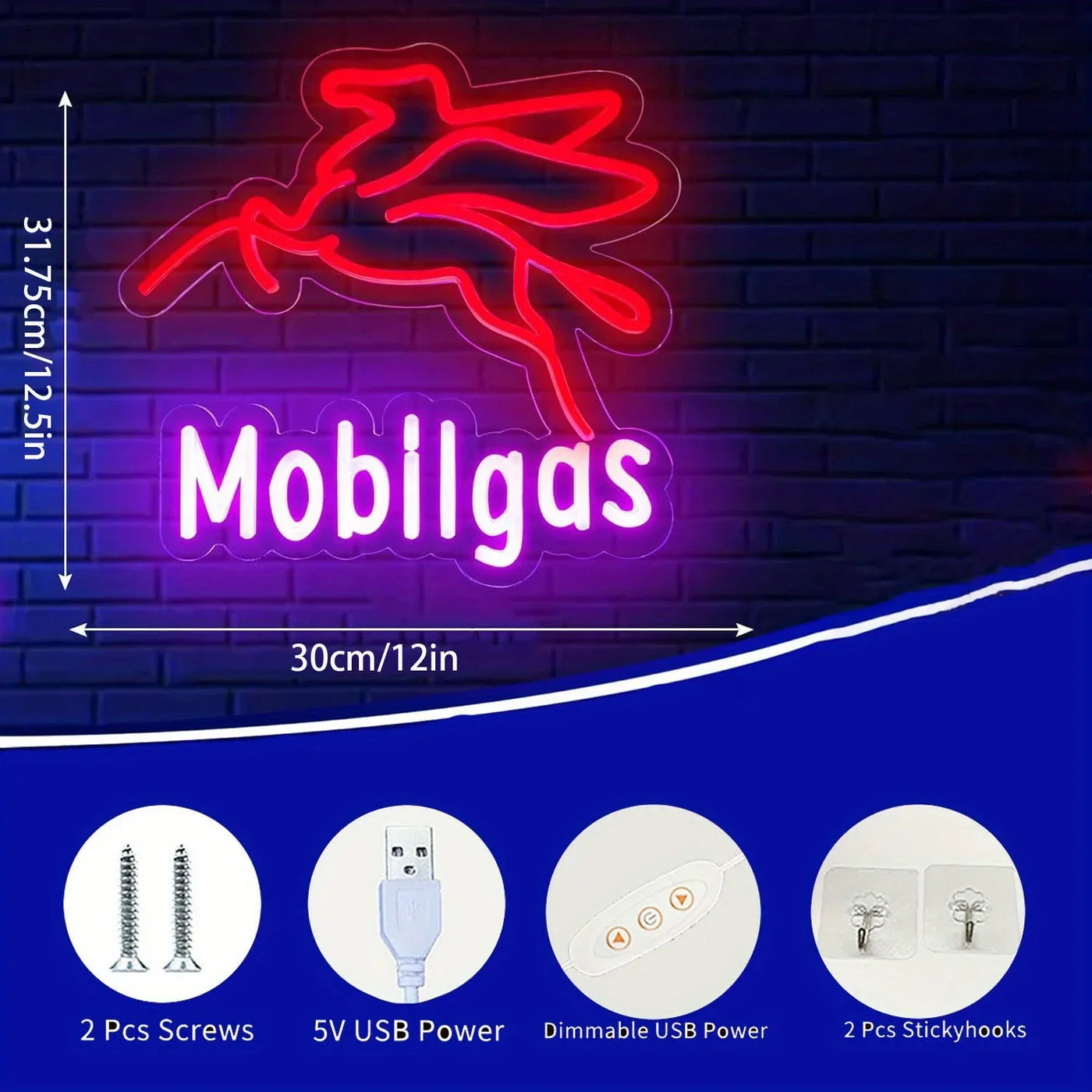 Illumi Mobil Gas Neon LED Sign