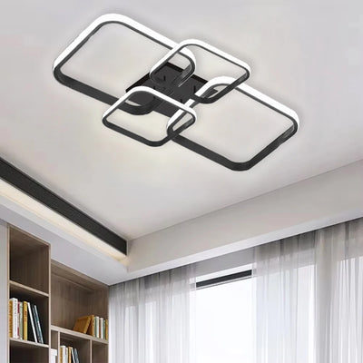 Illumi Modern 4-Ring LED Ceiling Light