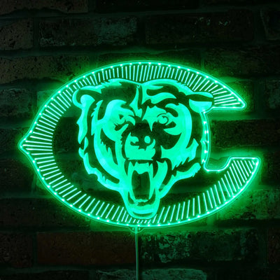 Bear Down Chicago Bears RGB LED Sign