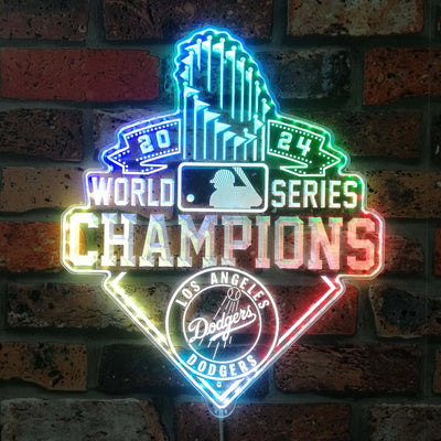 LA Dodgers World Series Champions RGB LED Sign