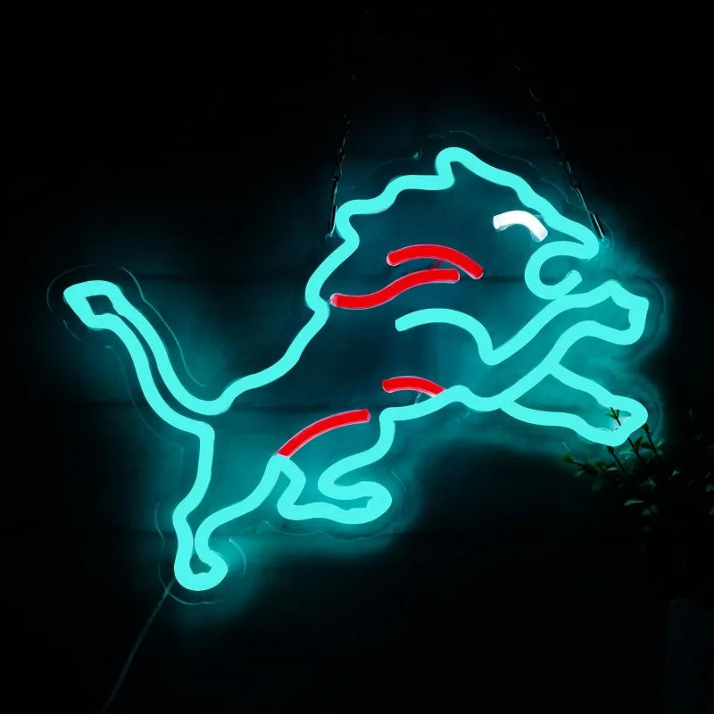 Illumi Detroit Lions Defend The Den Neon LED Sign