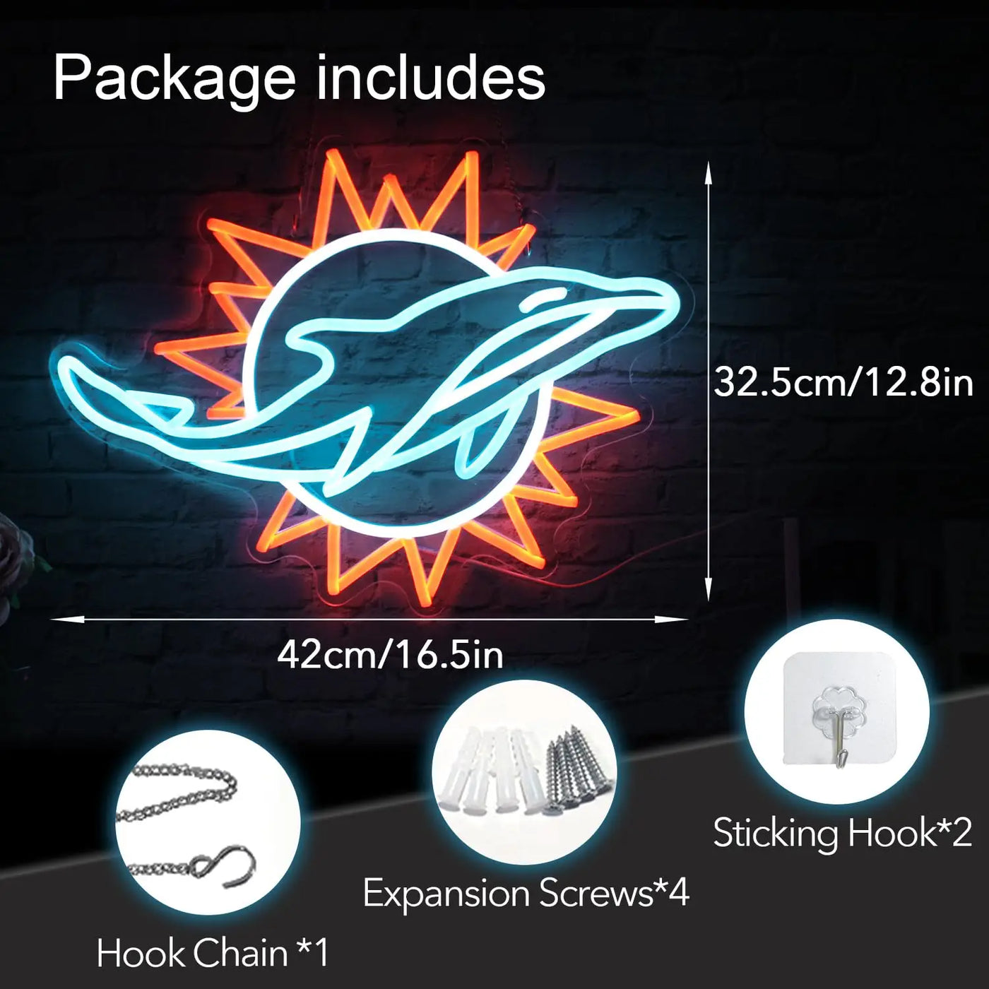 Miami Dolphins LED Neon Sign