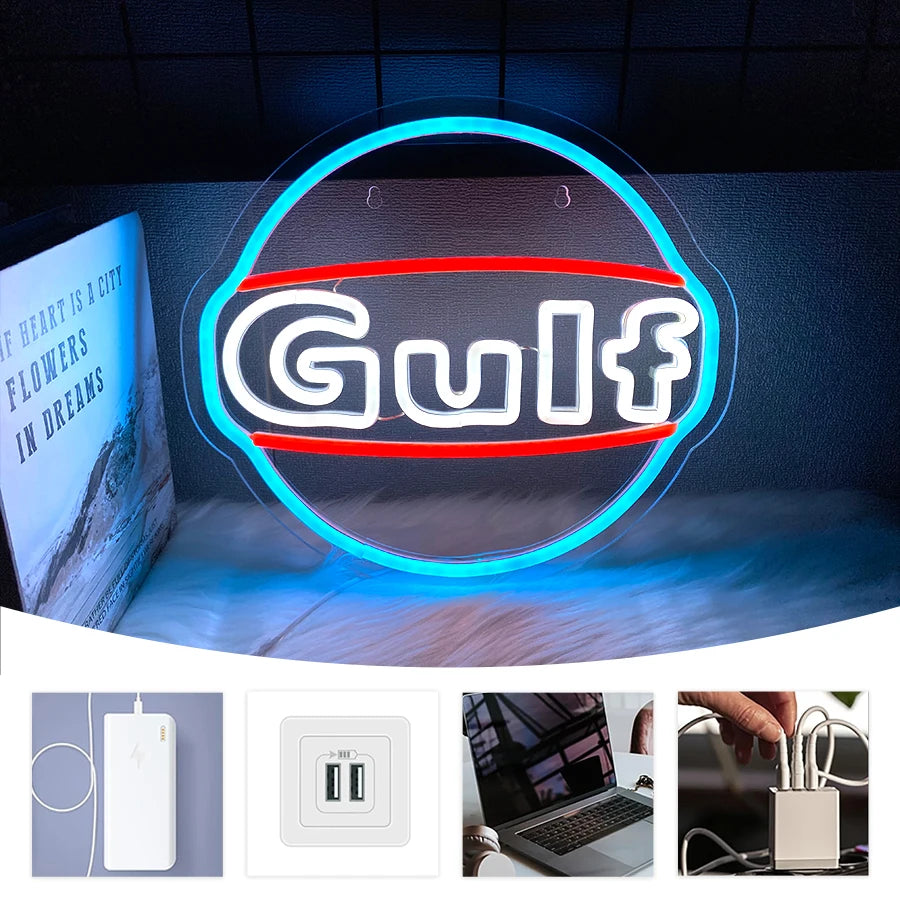 Illumi Gulf Retro LED Neon Sign