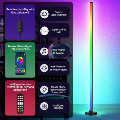 Lámpara LED RGB con cambio de color: iluminación ambiental inteligente