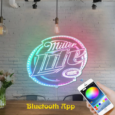 Miller Beer Bar RGB LED Sign