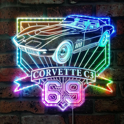 Illumi '69 Corvette RGB LED Sign