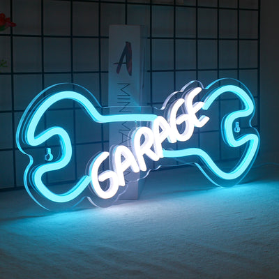 Illumi Dog Bone Garage Neon Sign