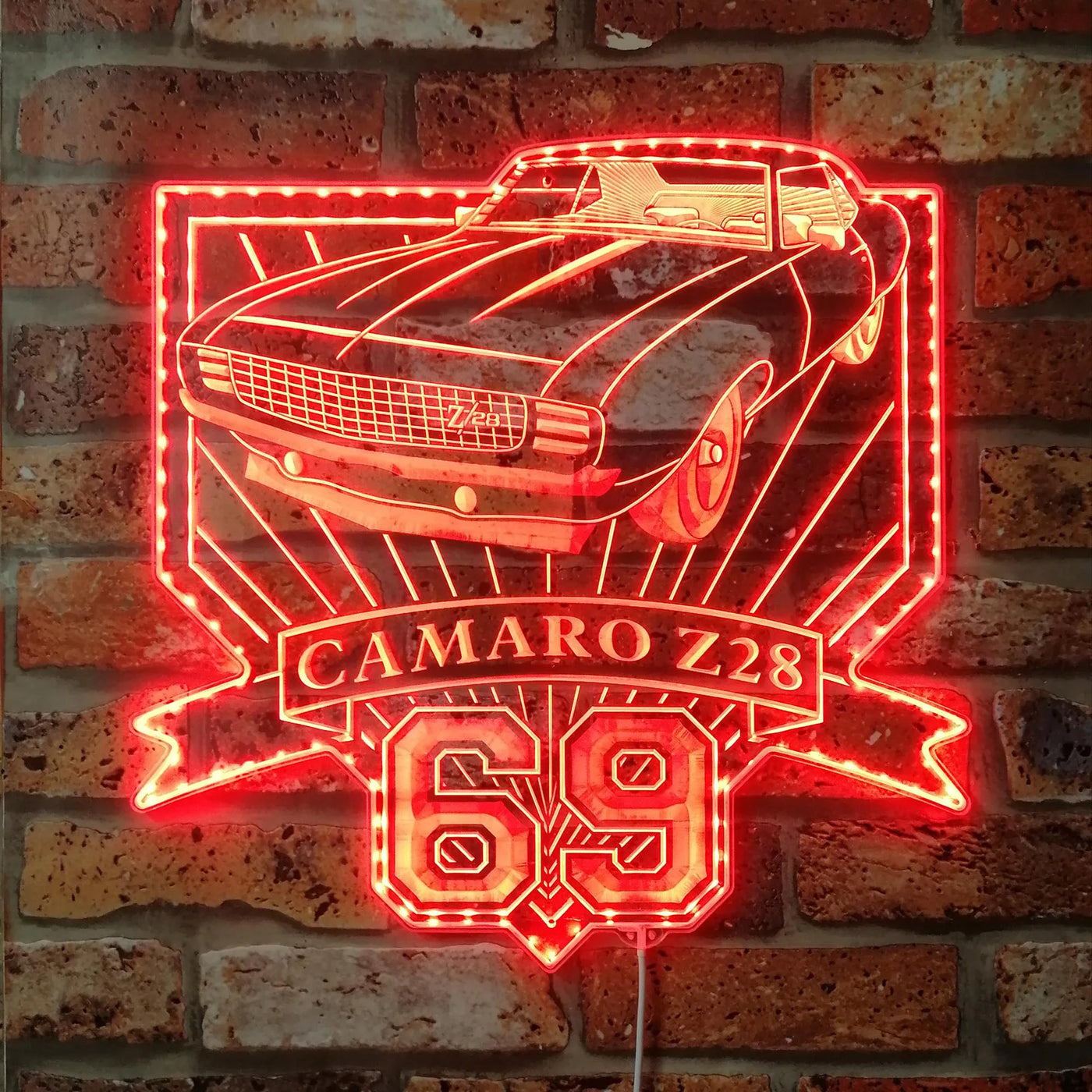 Illumi '68 Camaro Z28 RGB LED Sign