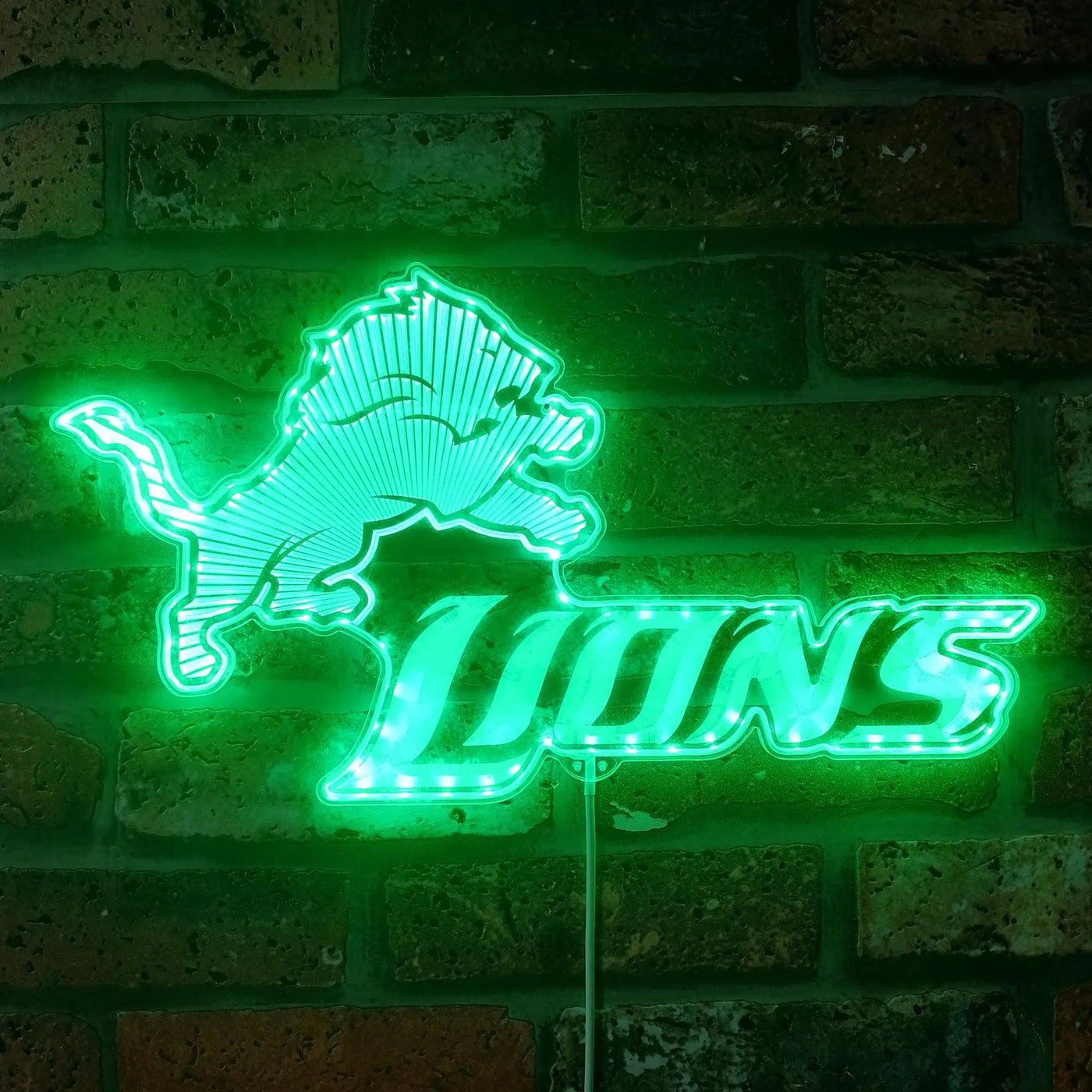 Detroit Lions Dynamic RGB LED Sign