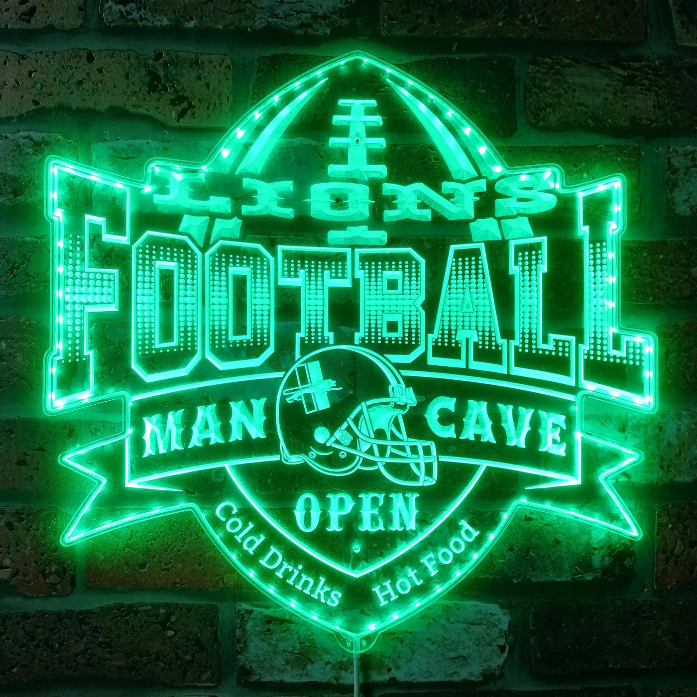 Detroit Lions Sports Bar RGB LED Sign