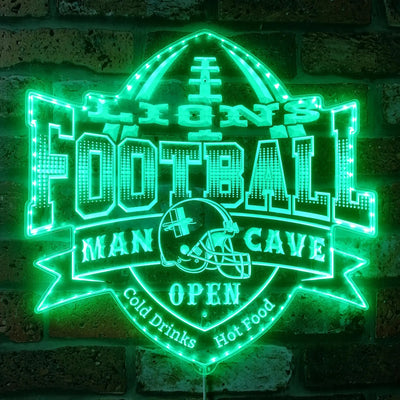 Detroit Lions Sports Bar RGB LED Sign