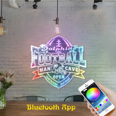 Miami Dolphins Sports Bar RGB LED Sign