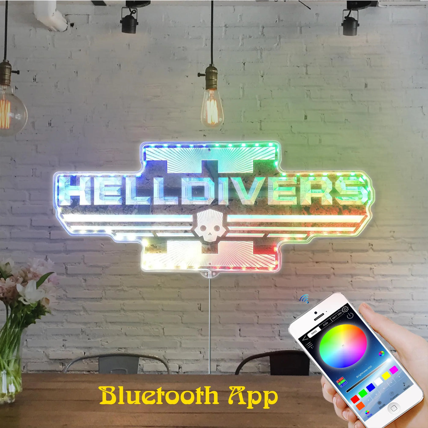 Helldivers RGB LED Sign