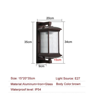 IllumiGuard Waterproof Outdoor Wall Lamp