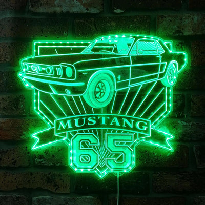 Illumi '65 Mustang RGB LED Sign