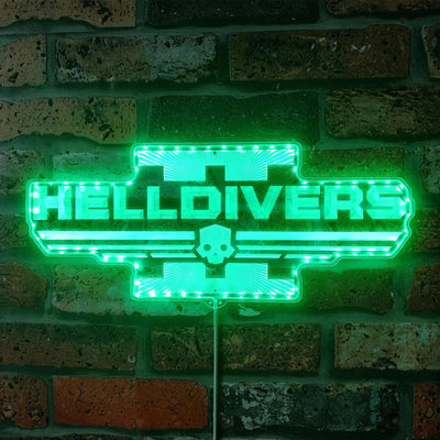 Helldivers RGB LED Sign