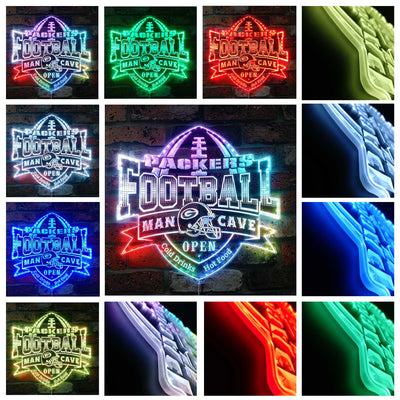 Green Bay Packers Sports Bar RGB LED Sign