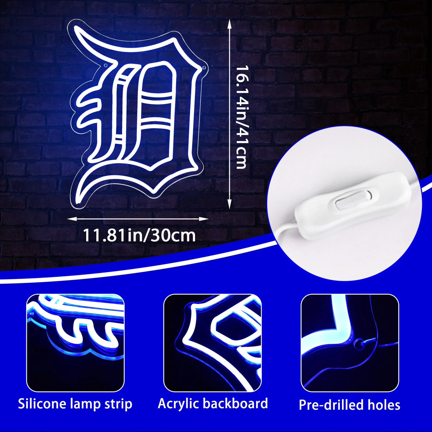 Illumi Detroit Tigers Neon LED Sign