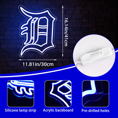 Illumi Detroit Tigers Neon LED Sign