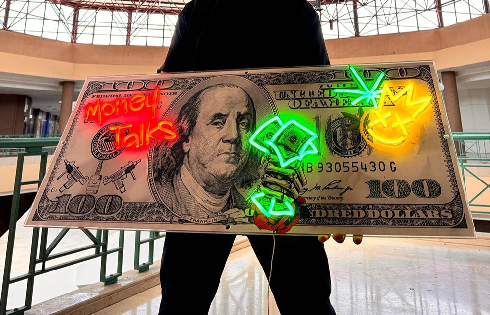 Illumi 100 Dollar Bill Neon LED Sign