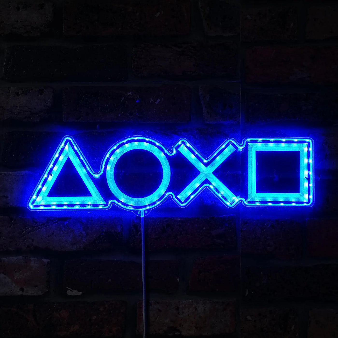 PlayStation Button RGB LED Sign