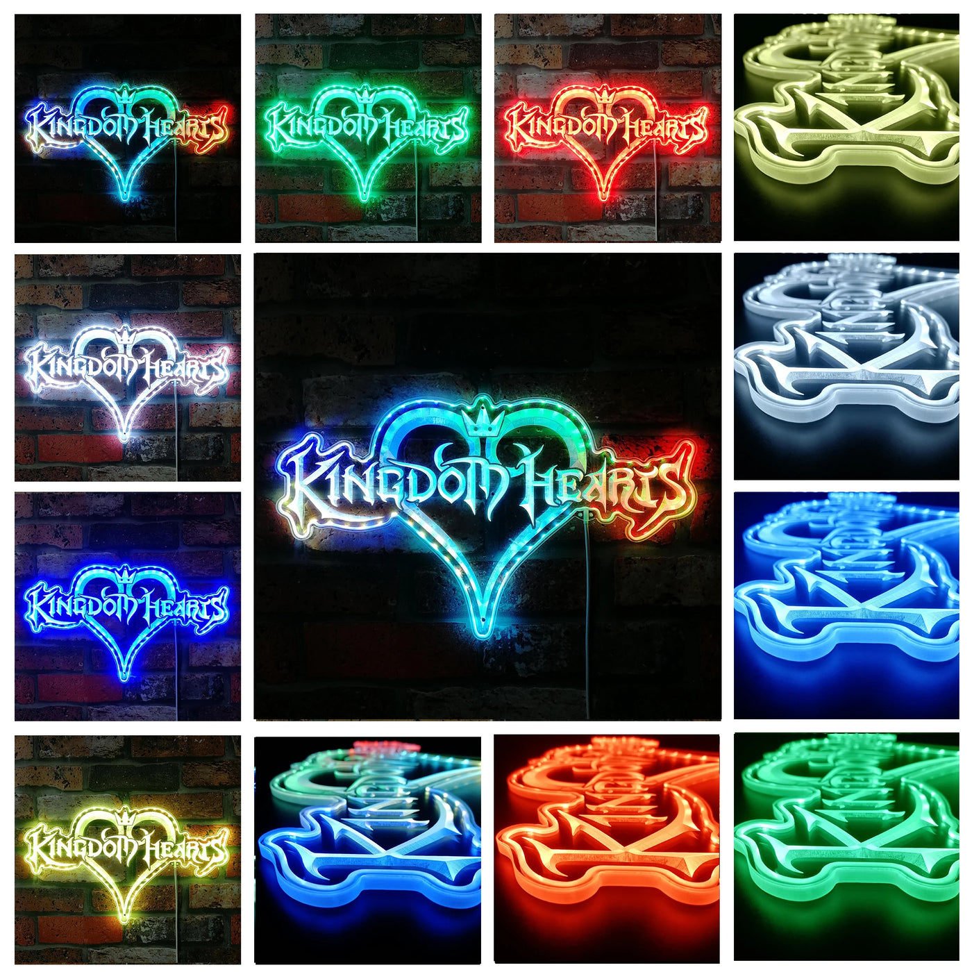 Kingdom Hearts RGB LED Sign