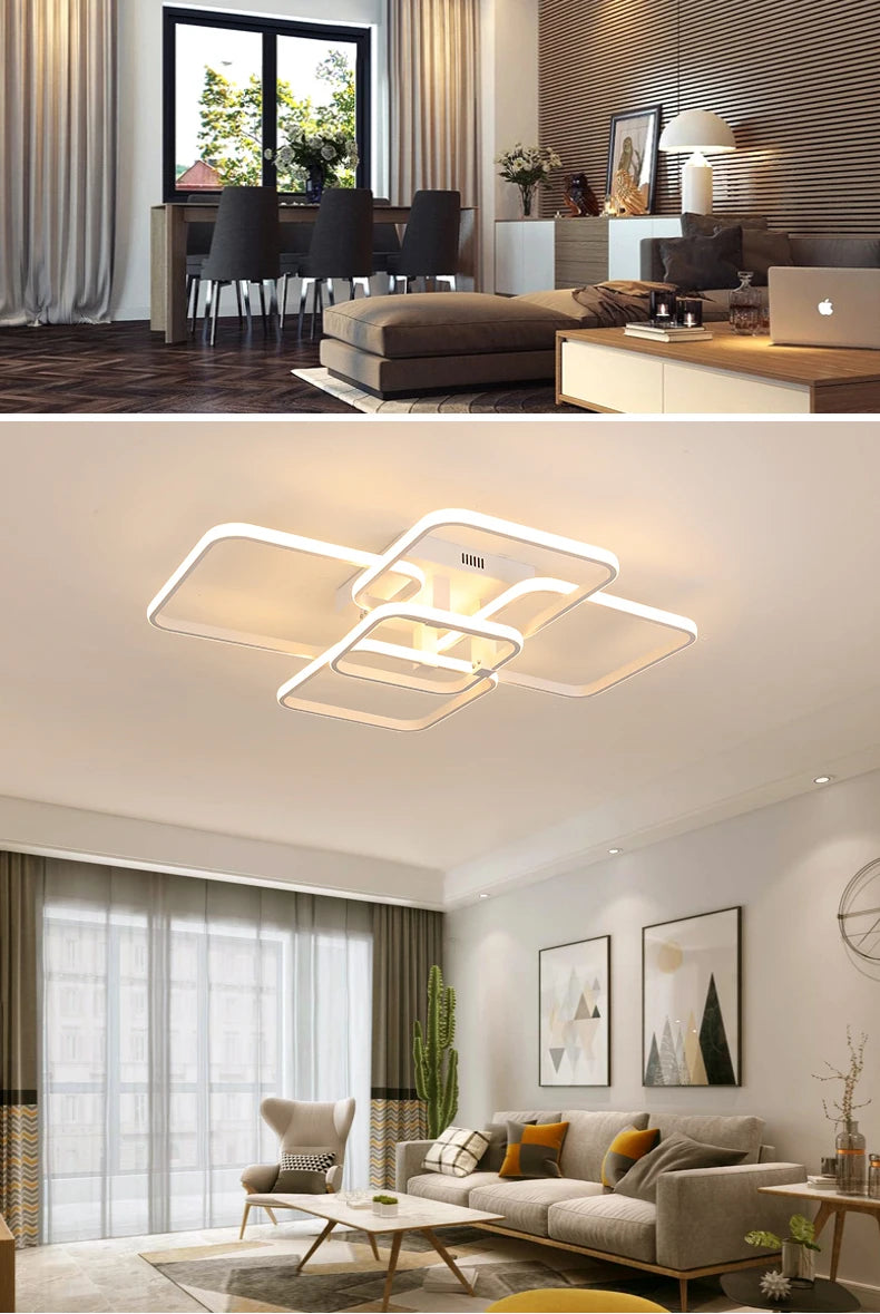 IllumiSqaure Modern LED Ceiling Lights