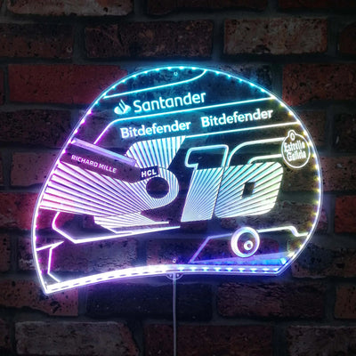 Illumi Richard Mille Motorcycle Helmet RGB LED Sign