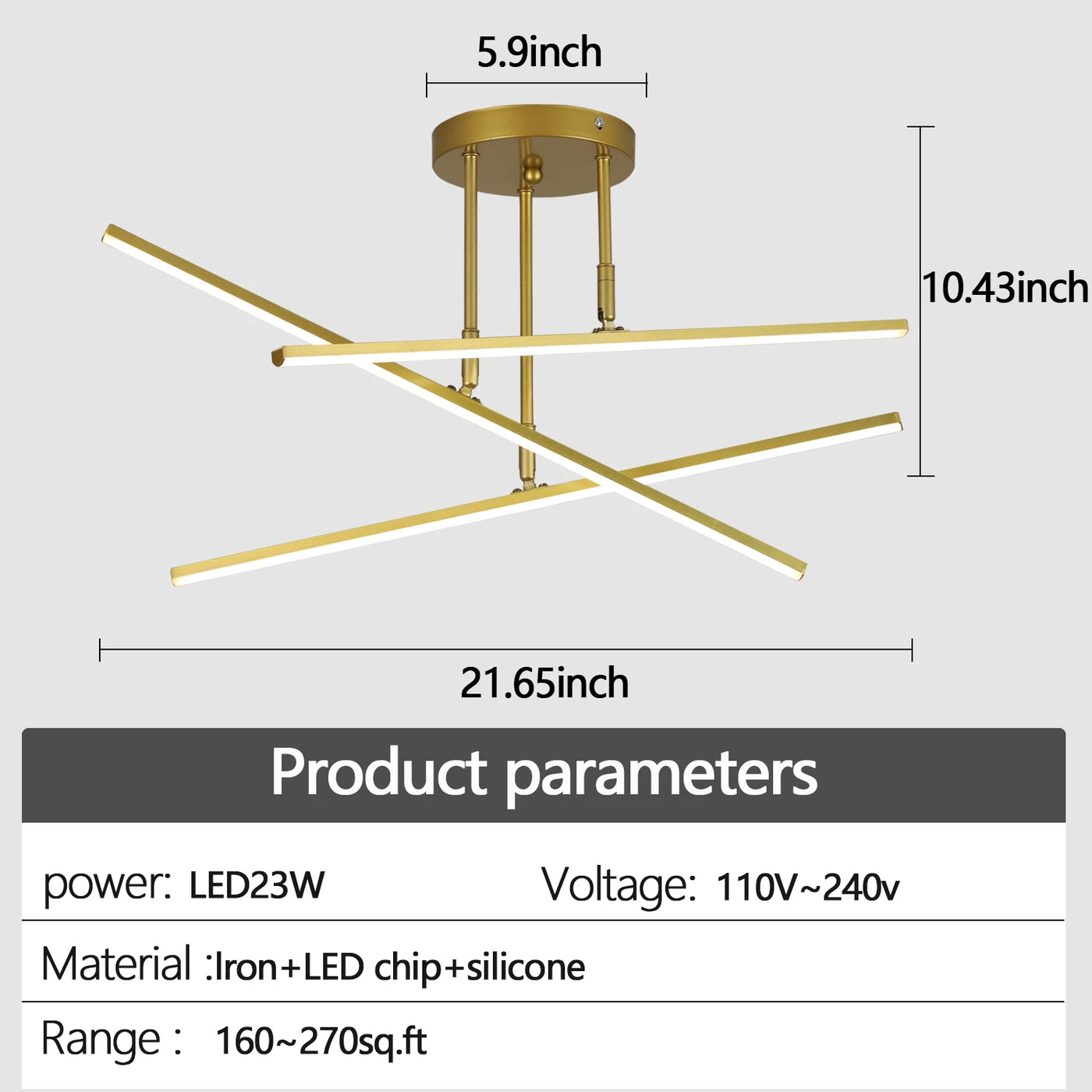 LumiNord Modern LED Ceiling Lamp