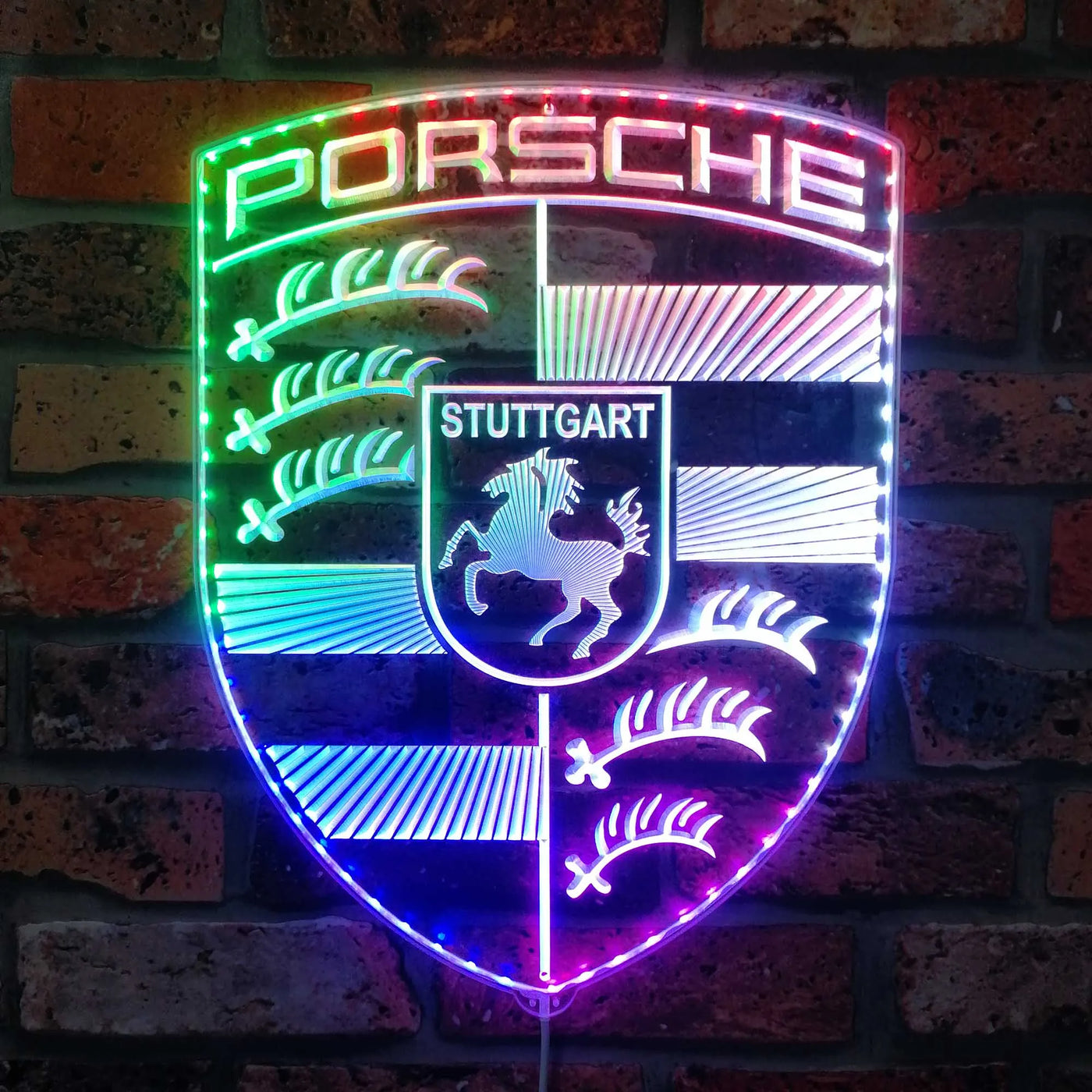 Illumi Porsche Stuttgart RGB LED Sign