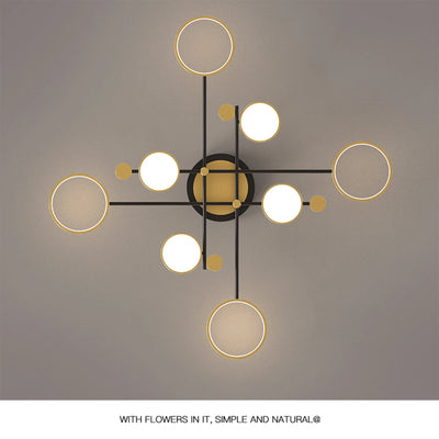 LumiAura Royal Gold LED Chandelier