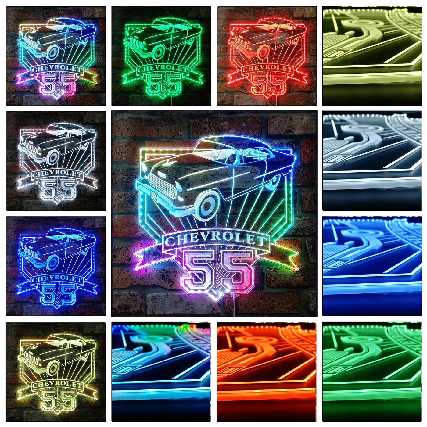 Illumi '55 Chevrolet RGB LED Sign