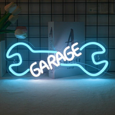 Illumi Dog Bone Garage Neon Sign