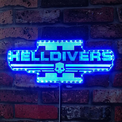 Helldivers RGB LED Sign