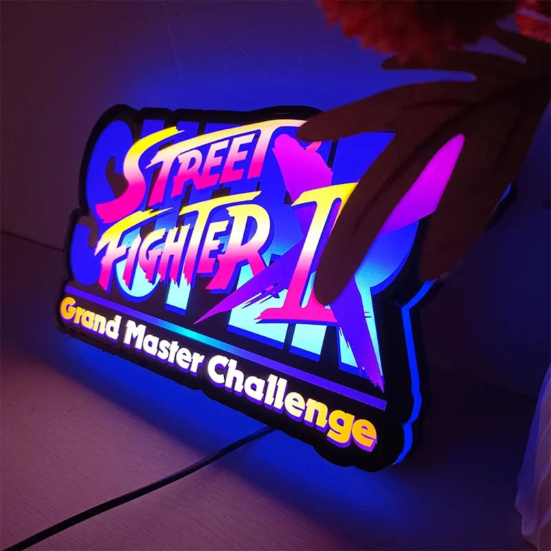 Street Fighter II Neon LED Sign