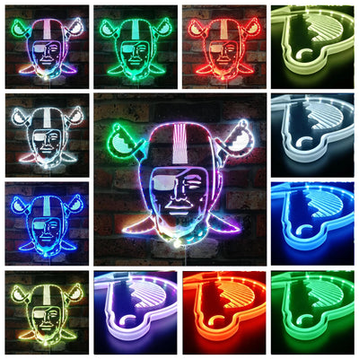 Las Vegas Raiders RGB LED Sign