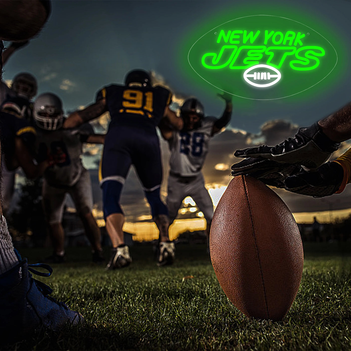 Illumi New York Jets Neon LED Sign