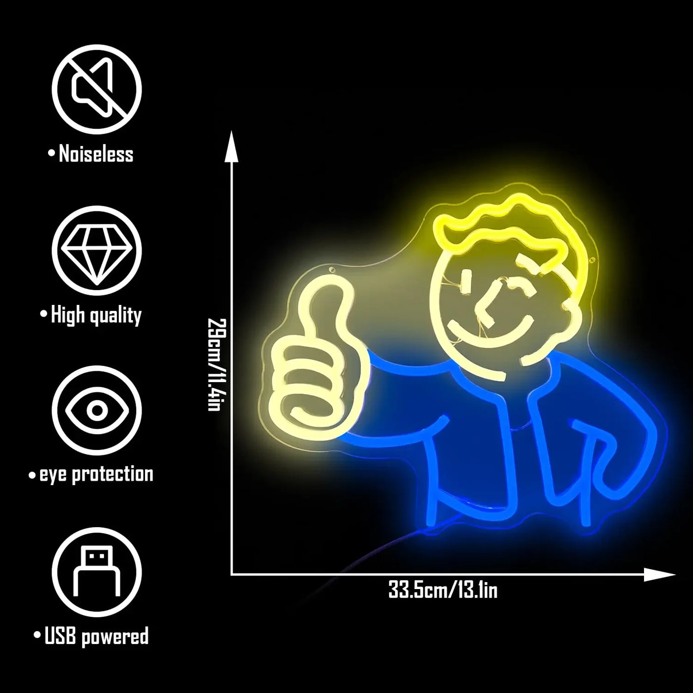 Illumi Fallout Vault Boy Neon LED Sign