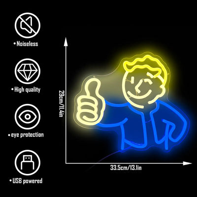 Illumi Fallout Vault Boy Neon LED Sign