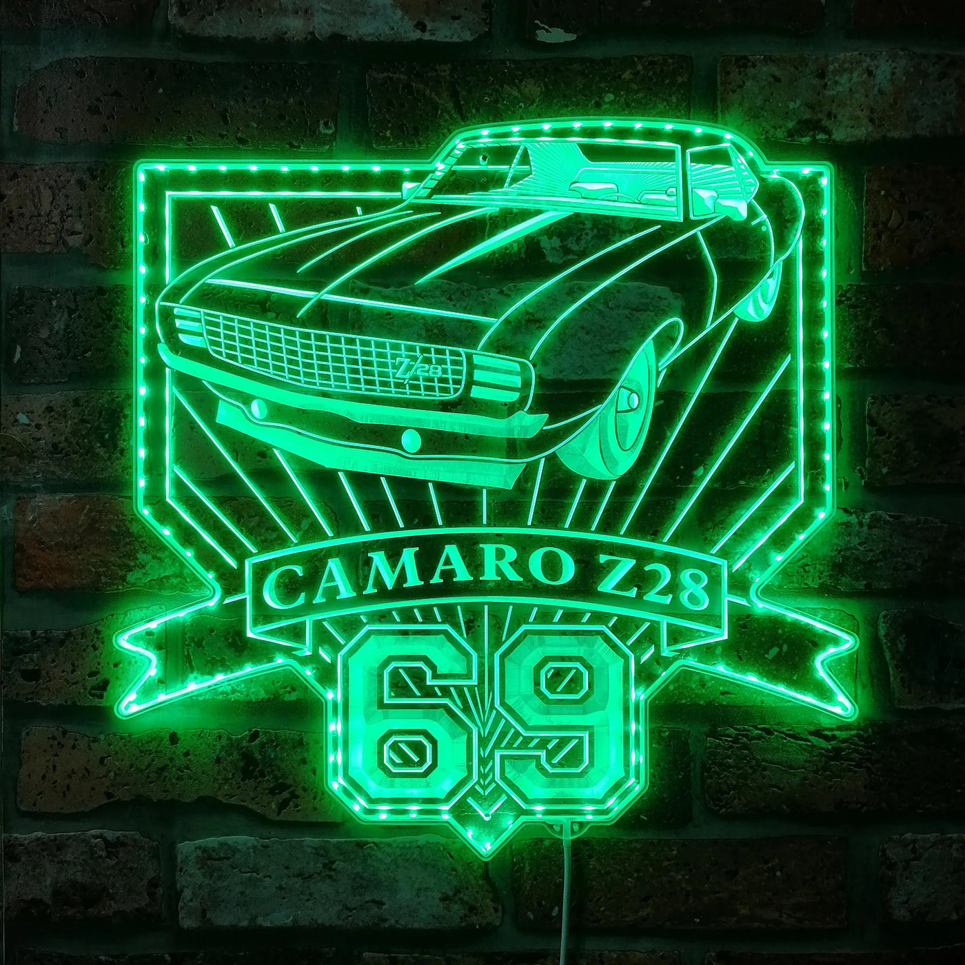 Illumi '68 Camaro Z28 RGB LED Sign