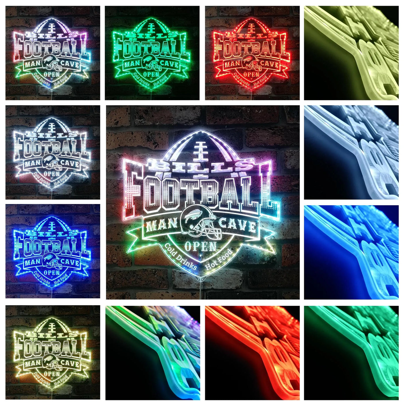 Buffalo Bills RGB LED Sign