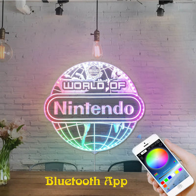 World of Nintendo RGB LED Sign