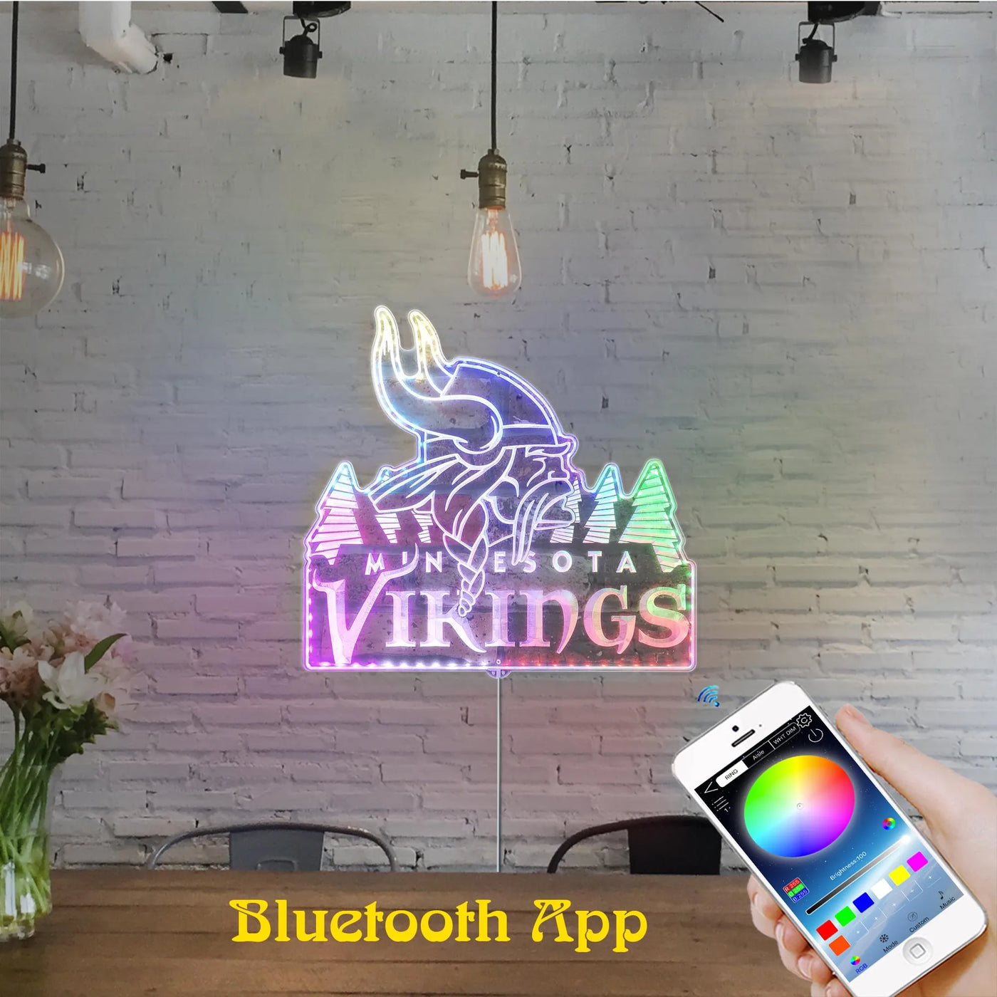 Minnesota Vikings RGB LED Sign