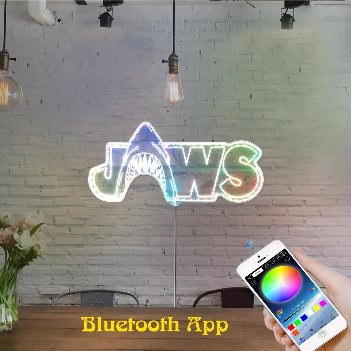 Jaws RGB LED Sign