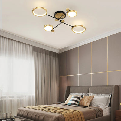 LumiAura Royal Gold LED Chandelier