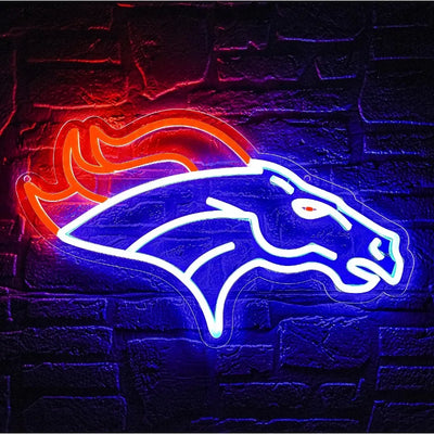 Denver Broncos Let's Ride LED Neon Sign