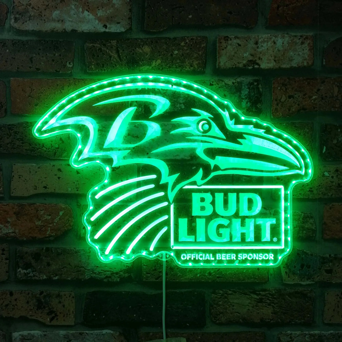 Baltimore Ravens Bud Light RGB LED Sign