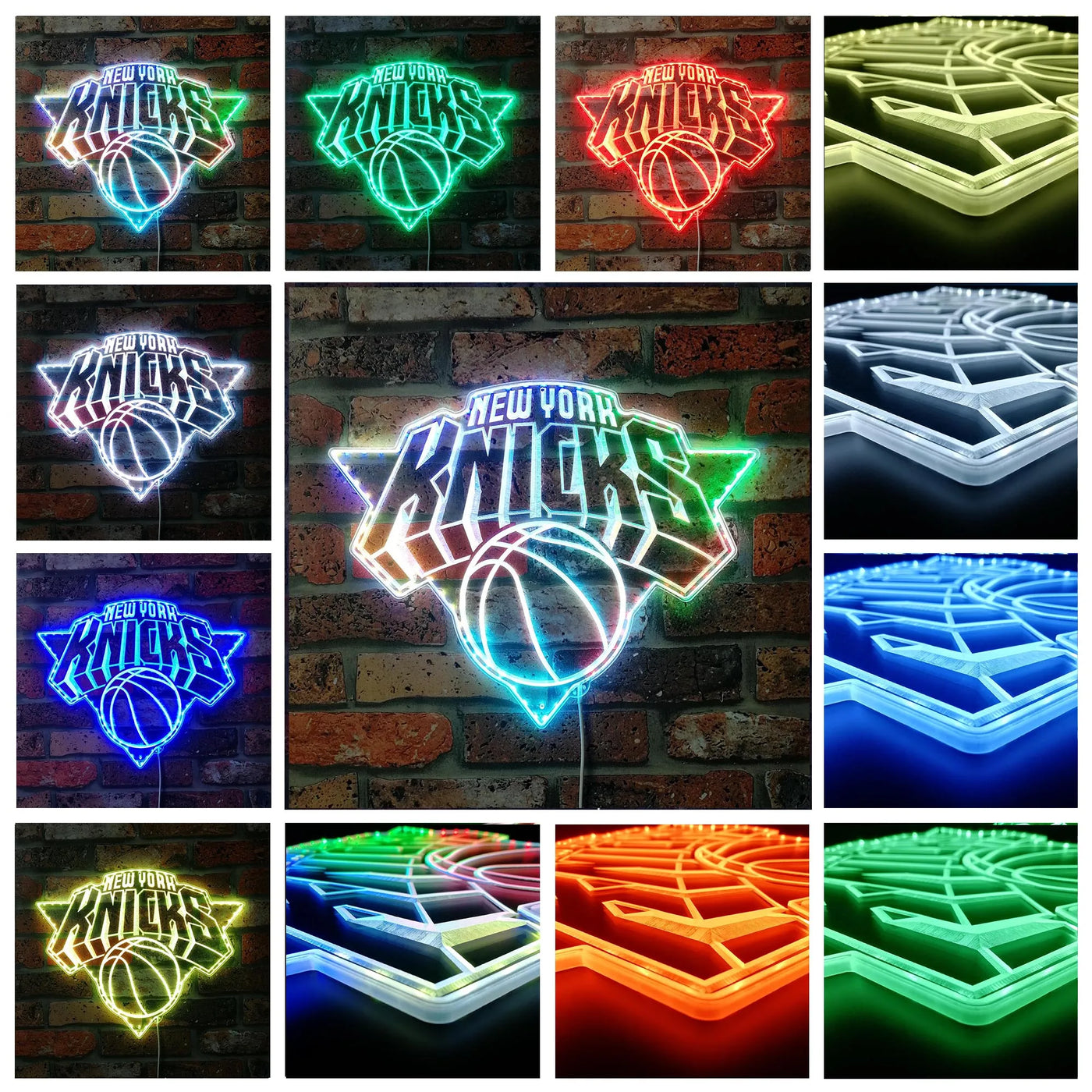 Knicks Sports Bar Dynamic RGB Edge Lit LED Sign