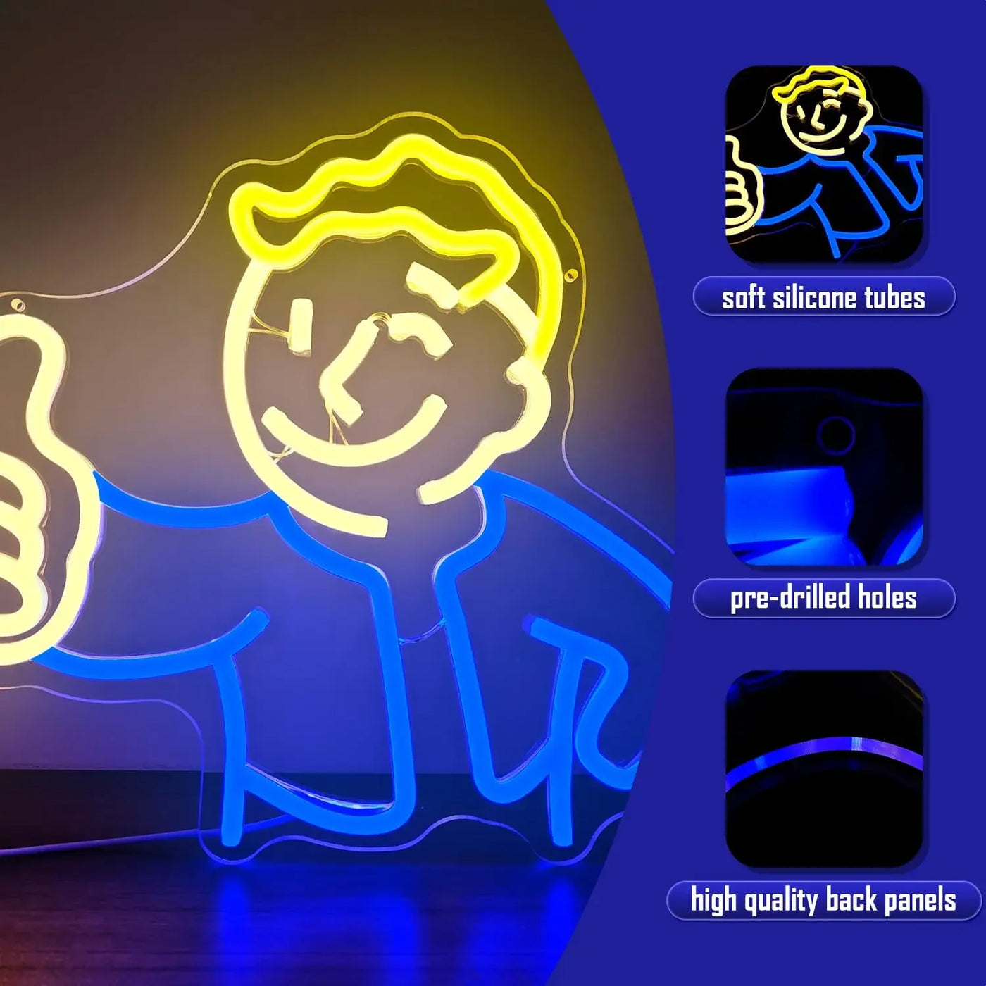 Illumi Fallout Vault Boy Neon LED Sign