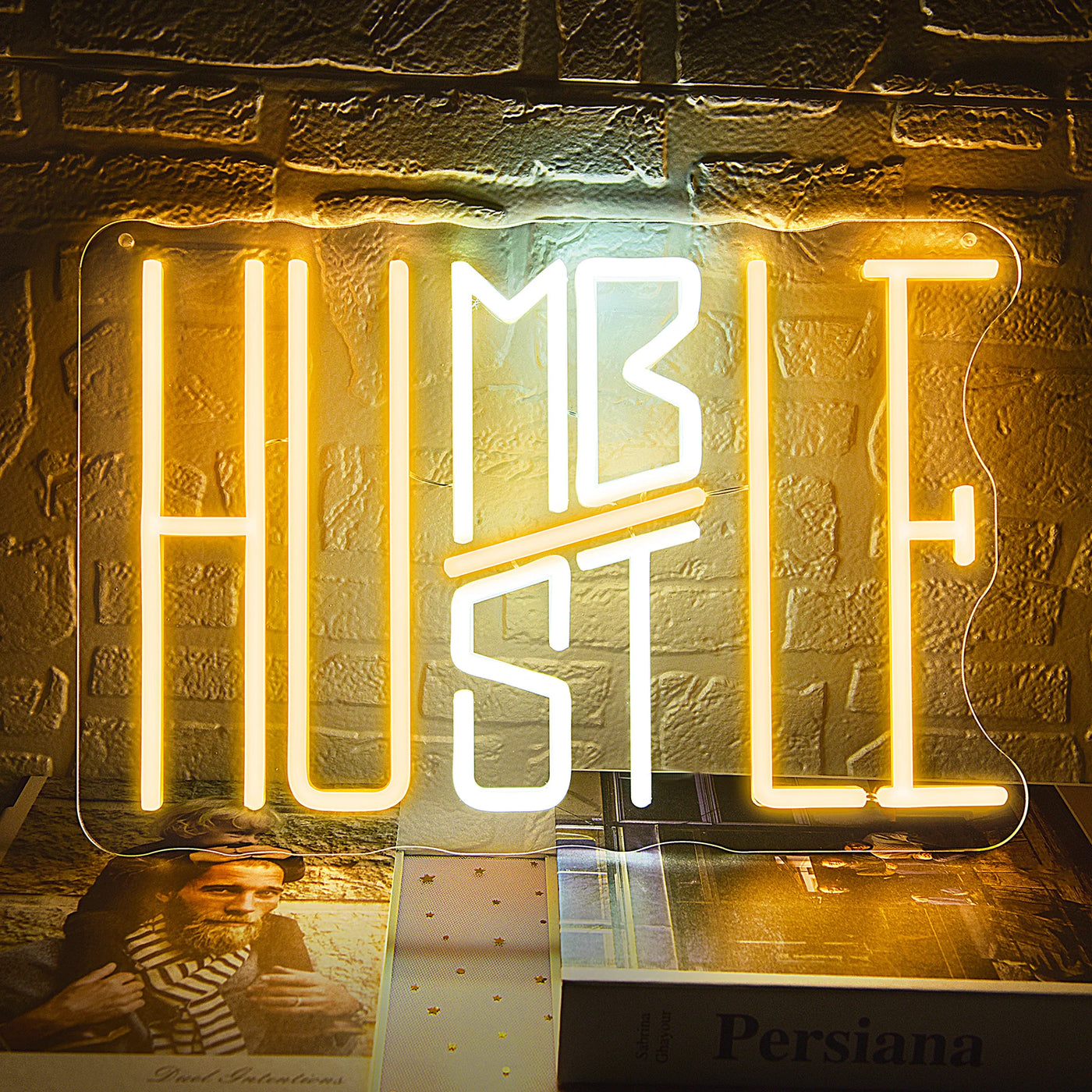 Illumi Hustle/Humble Neon LED Sign